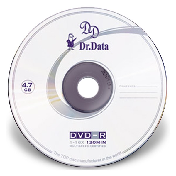 DVD خام دکتر دیتا باکسدار بسته 50 عددی